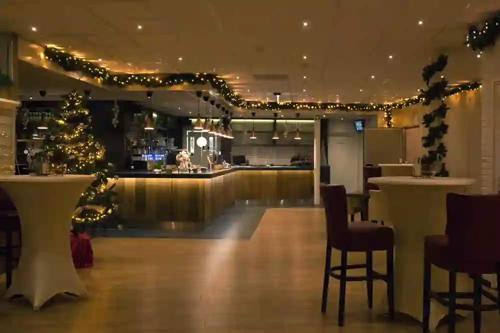 Foyer in kerstsfeer